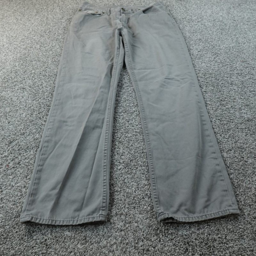 VTG Polo‎ Ralph Lauren Jeans Mens 36X32 Gray Denim Pants 650 Straight 5 Pocket